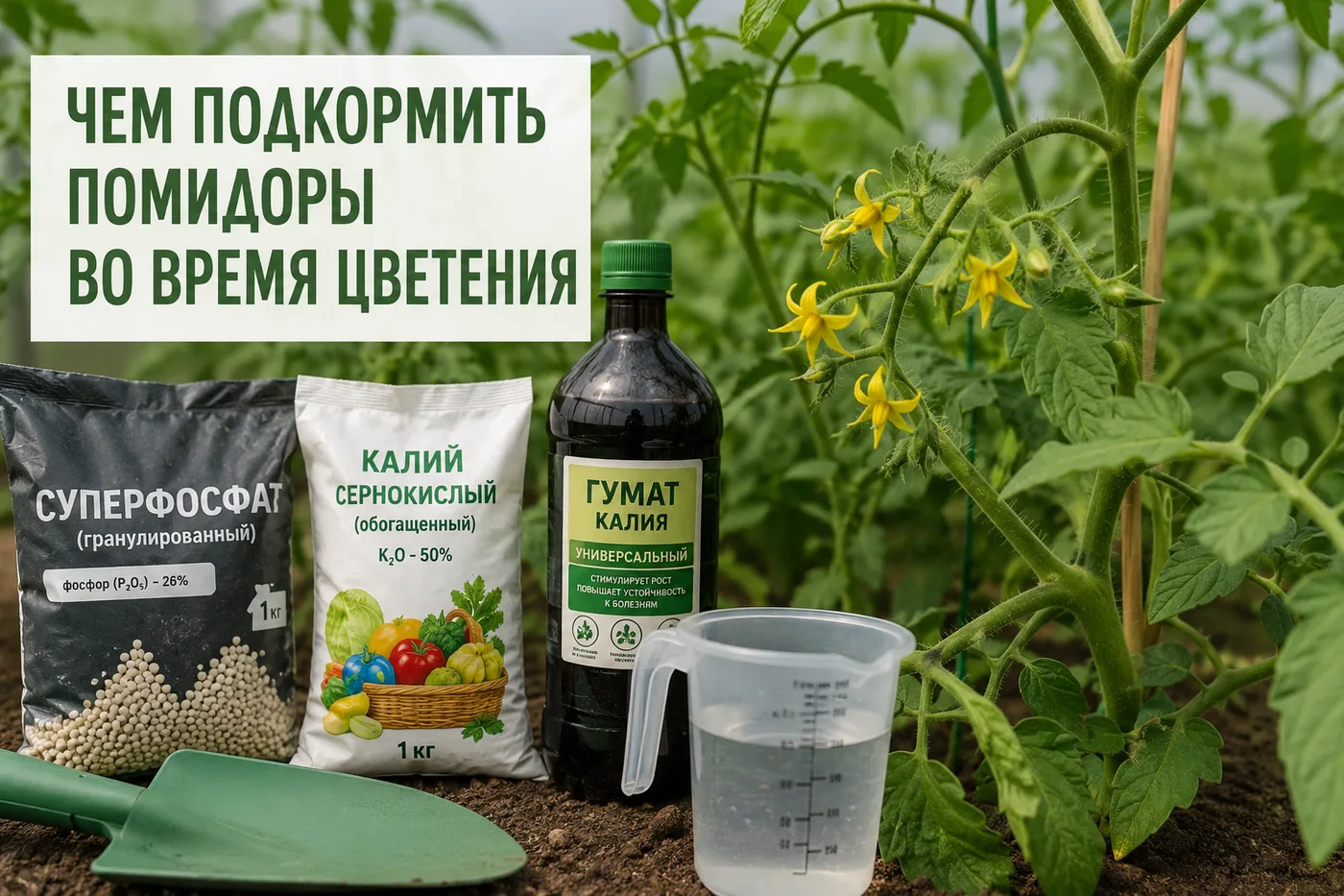 Чем подкормить помидоры во время цветения