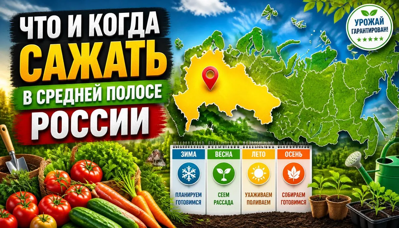 Что и когда сажать в средней полосе России сроки и календарь