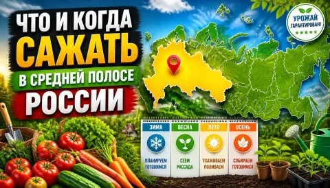 Что и когда сажать в средней полосе России: сроки и календарь