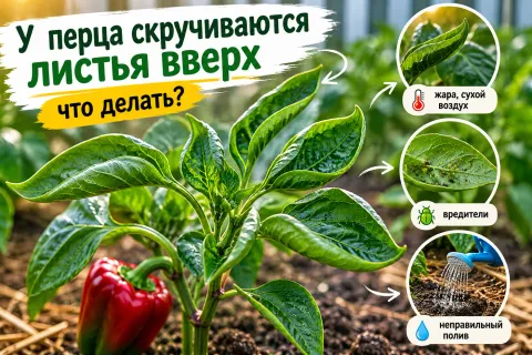 У перца скручиваются листья вверх: что делать