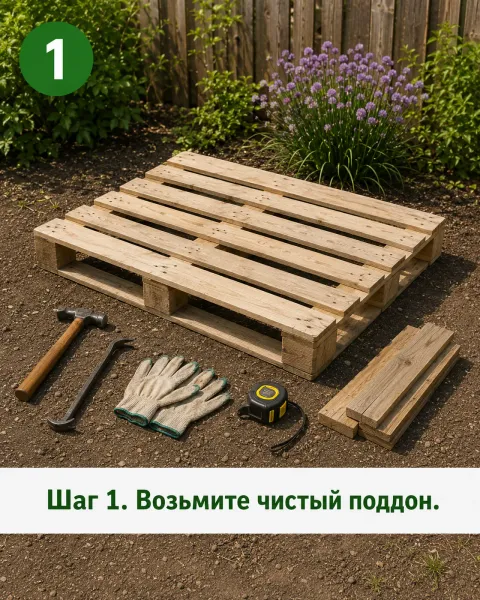 Грядка из поддона своими руками — 6 шагов с фото