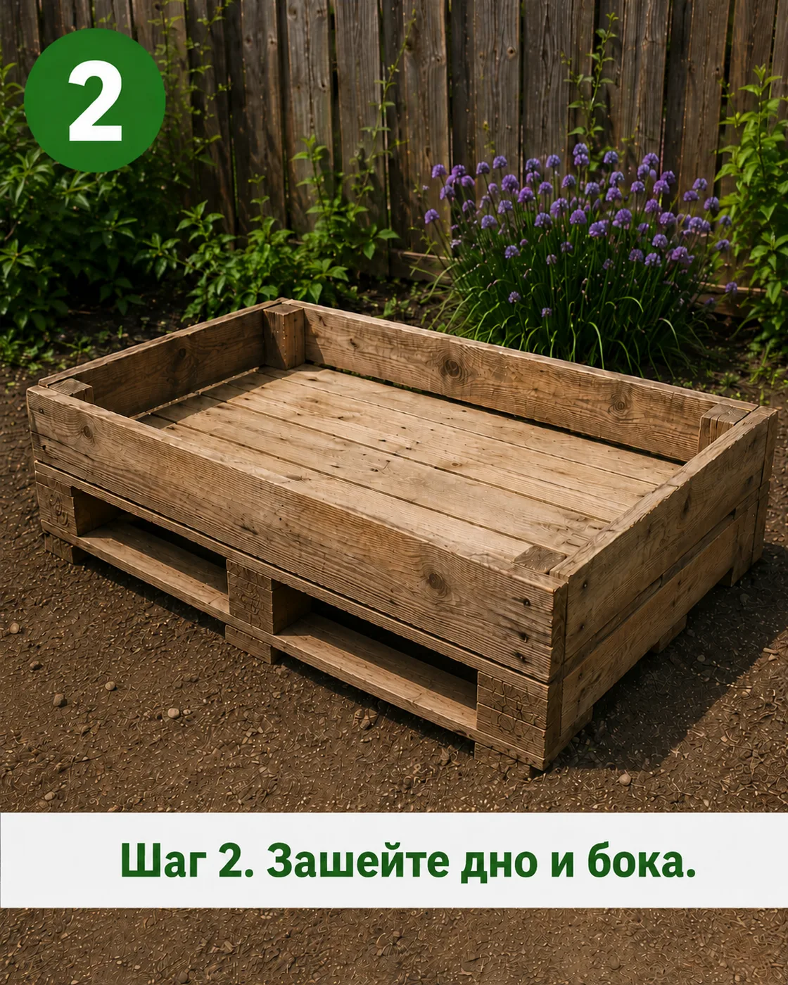 Грядка из поддона своими руками (4)