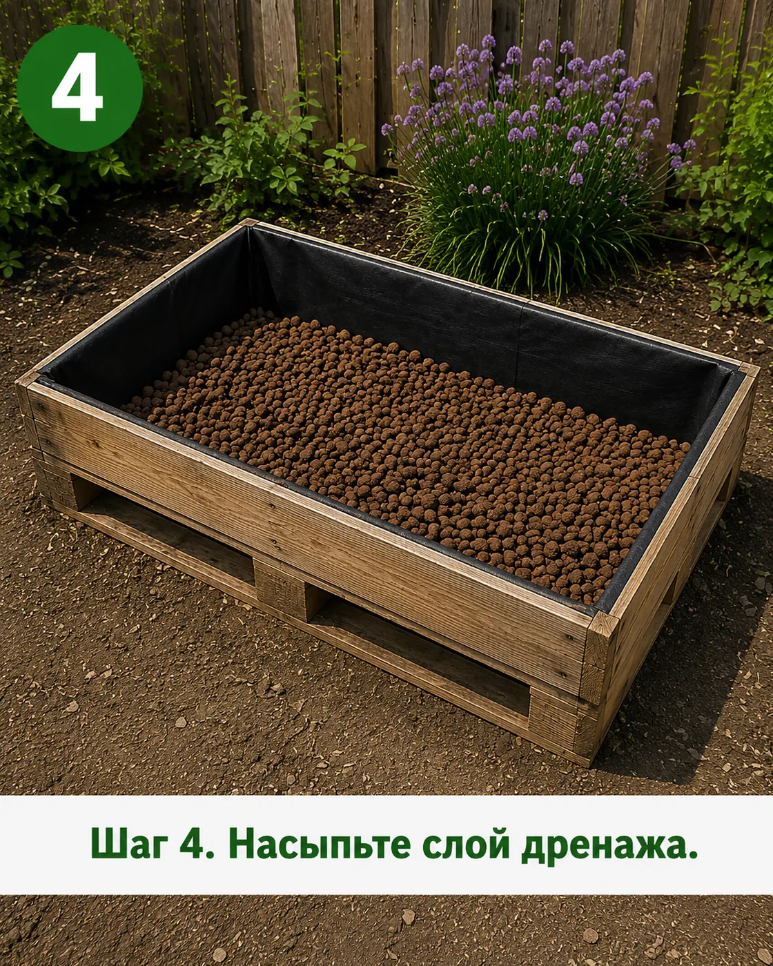 Грядка из поддона своими руками (6)