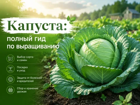 Капуста: полный гид по выращиванию — посадка, уход, болезни