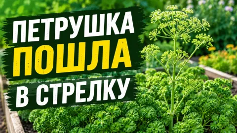 Петрушка пошла в стрелку: что делать и можно ли есть