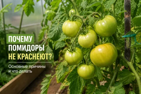Почему помидоры не краснеют: 6 причин и что делать