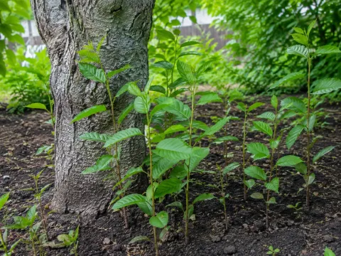 Как избавиться от поросли вишни на участке: техника и сорта